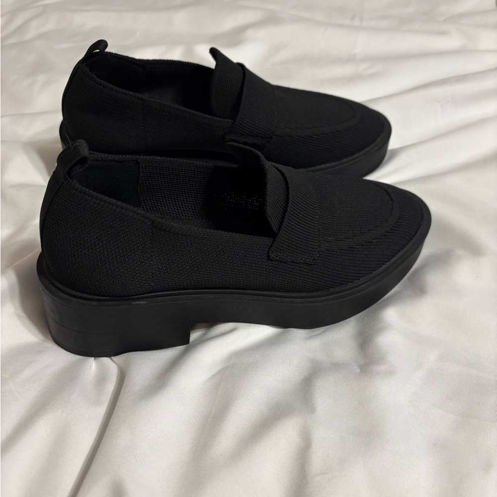 Steven New York Black Knit Slip On Loafers Comfort Shoes - Picture 6 of 7